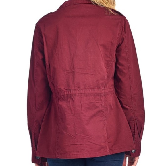 Destructed Wine Utility Jacket - Picture 2 of 2